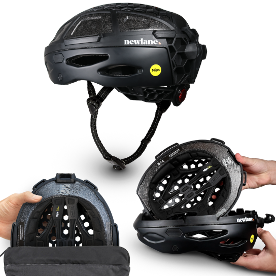Velomotion - 1 von 5 faltbaren Newlane Fahrradhelmen mit MIPS
