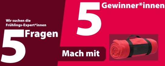 ver.di Mitgliederservice - 5 x 1 rote Fleece-Picknickdecke mit Nylon-Tragegurt