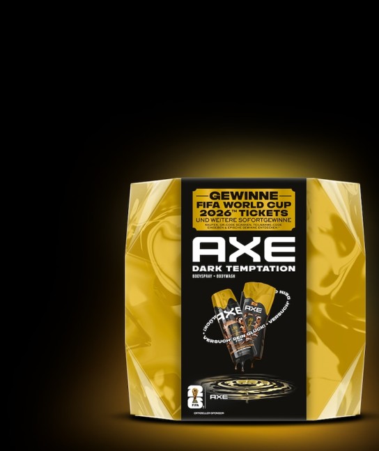 AXE - 2 x 2 FIFA World Cup 2026™ Tickets für das Spiel Ecuador vs. Deutschland am 25.06.2026 inkl. Reisegutschein für Flug & Hotel und Taschengeld (Näheres dazu s. TB), 100 x 1 Gutschein für den DFB-Fanshop im Wert von je 100 €