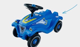 Betzold - Gewinnspiel 1: 3 x BIG Bobby Car® Classic „Polizei“, Gewinnspiel 2: 2 x BIG Bobby Car® Classic „Green Sea“