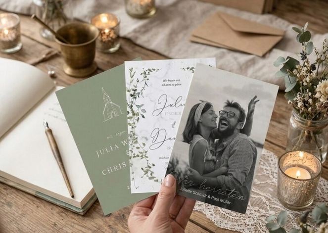 braut.de - 10 x 1 Gutschein für Papeterie von wunderkarten (1 x 150 €, 3 x 100 €, 6 x 50 €)