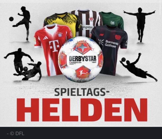 DFL - Bundesliga-Trikot nach Wahl und einen DERBYSTAR-Spielball
