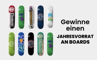 ELEMENTS - Jahresvorrat an Boards / 1x 12 Element-Skateboards (€720)