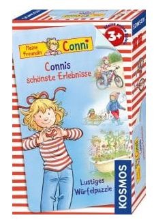 Enkelkind.de - 1 x Würfelpuzzle "Connis schönste Erlebnisse" + Buch "Conni sagt Stopp" | 1 x Puppe "Meine Freundin Conni"