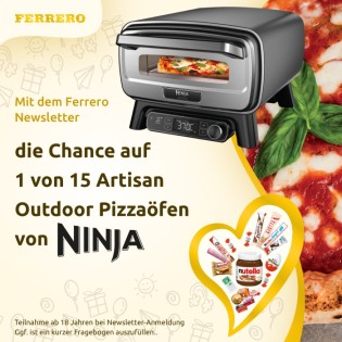 Ferrero - 1 von 15 Artisan Outdoor Pizzaöfen von Ninja