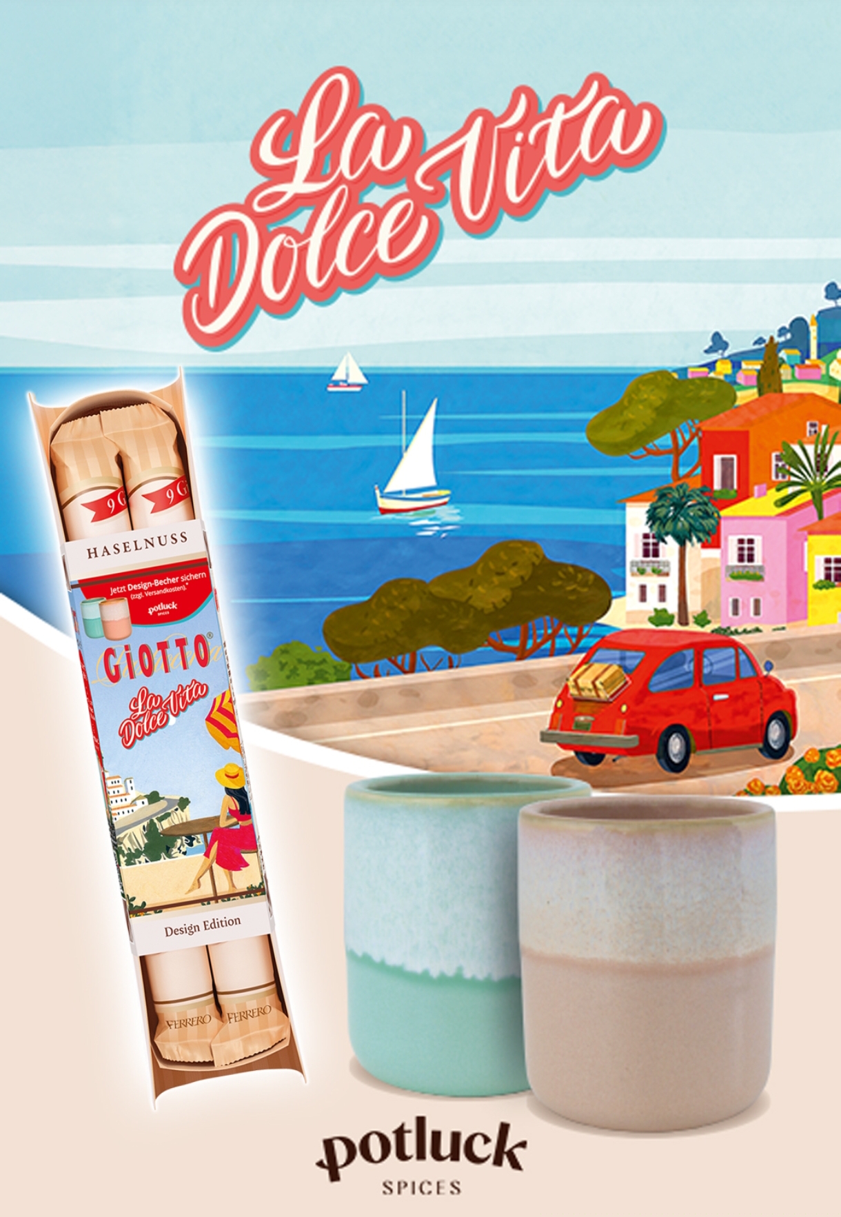 Ferrero - Design-Becher Gutscheincode von Potluck & Rabattcode für den Onlineshop (Produktkauf)