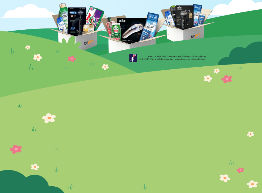 for me - 35 Gewinnpakete mit Produkten von Oral-B, Braun, Lenor, Gillette Venus