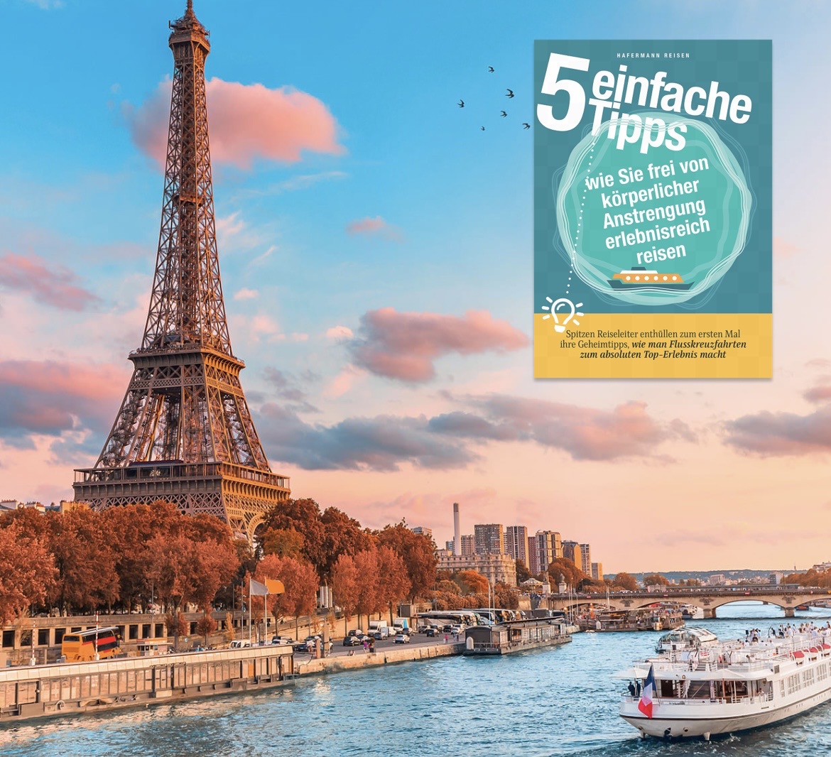 Hafermann-Reisen - eine 7-tägige Hafermann-Reisen-Flusskreuzfahrt vom 13.08.2026–20.08.2026 auf der Seine, für 2 Personen in einer Doppelkabine