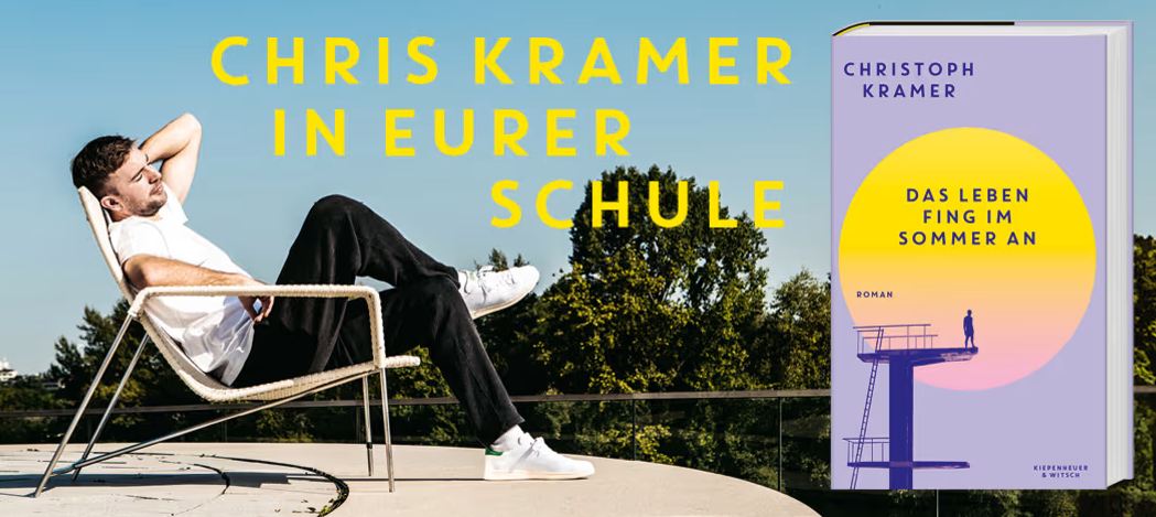 KiWi Verlag - 1 x Lesung mit Christoph Kramer und ein Klassensatz seines Buches "Das Leben fing im Sommer an" | 3 x 1 Klassensatz des Buches (nur für Schulklassen)
