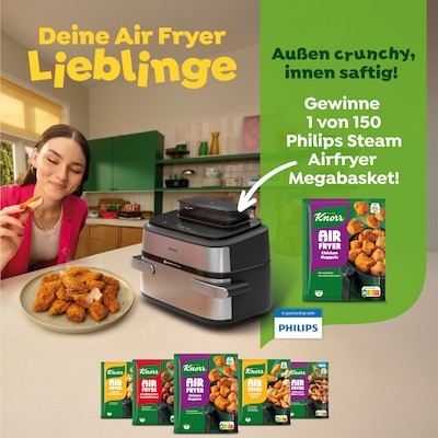 Knorr - 150 x Airfryer 5000 Series Megabasket von Philips