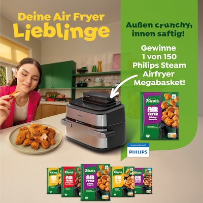 Knorr - 150 x Airfryer 5000 Series Megabasket von Philips