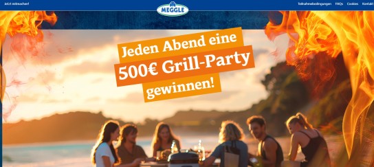 MEGGLE - Täglich 1x Einkaufsgutschein im Wert von 500 € gewinnen (Produktkauf)
