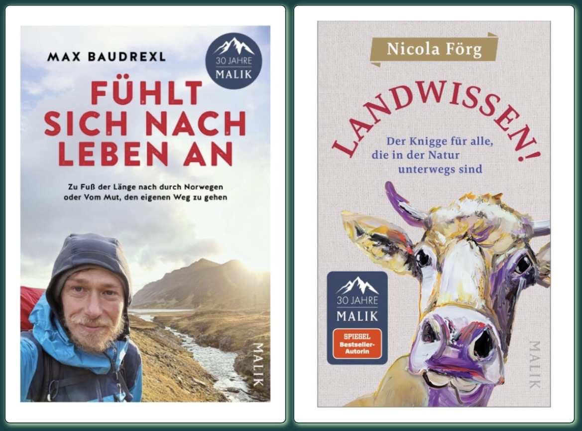 Mountain People - zwei Exemplare Max Baudrexl "Fühlt sich nach Leben an"ein Exemplar Nicola Förg "Landwissen!"