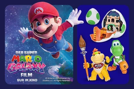 Müller - 1 von 3 „Der Super Mario Galaxy Film“ Fanpaketenmit Spielwaren im Wert von 100€
