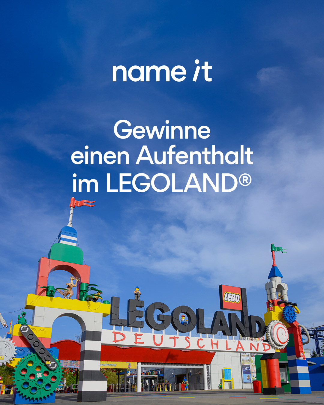 NAME IT - Parkeintritt für das LEGOLAND® Billund Resort oder das LEGOLAND® Deutschland Resort für 3 Tage für bis zu 4 Personen (2 Erwachsene und 2 Kinder)