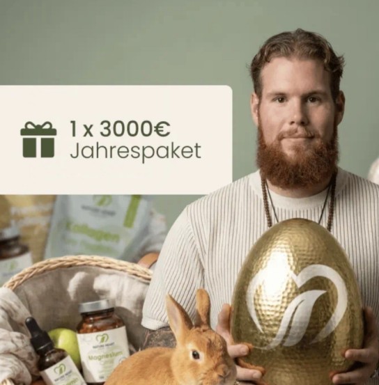 nature-heart - 1 XXL Jahrespaket im Wert von 3.000€, 5 x 250€ Shopgutscheine und 10 x 50€ Shopgutscheine