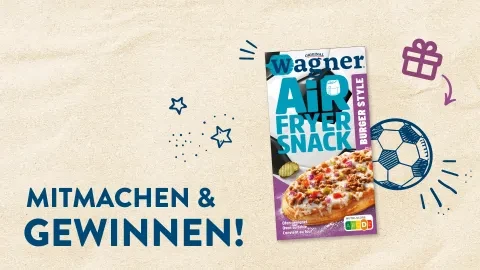 Original Wagner - 3 x 1 Philips Steam Airfryer 5000 Series Megabasket mit extragroßem 10-L-Korb, 5 x 1 Paket mit insgesamt 8 Original Wagner Air Fryer Snacks