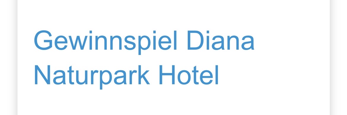 Quell Verlag - 2 Übernachtungen + Frühstück für 2 Personen im Diana Naturpark Hotel im Allgäu (einlösbar bis Ende 2027)