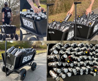 Radio BOB - BOBs Bollerwagen: einen BOB-Bollerwagen gefüllt mit 144 Dosen BOBs HEADBANGER Bier à 0,5l