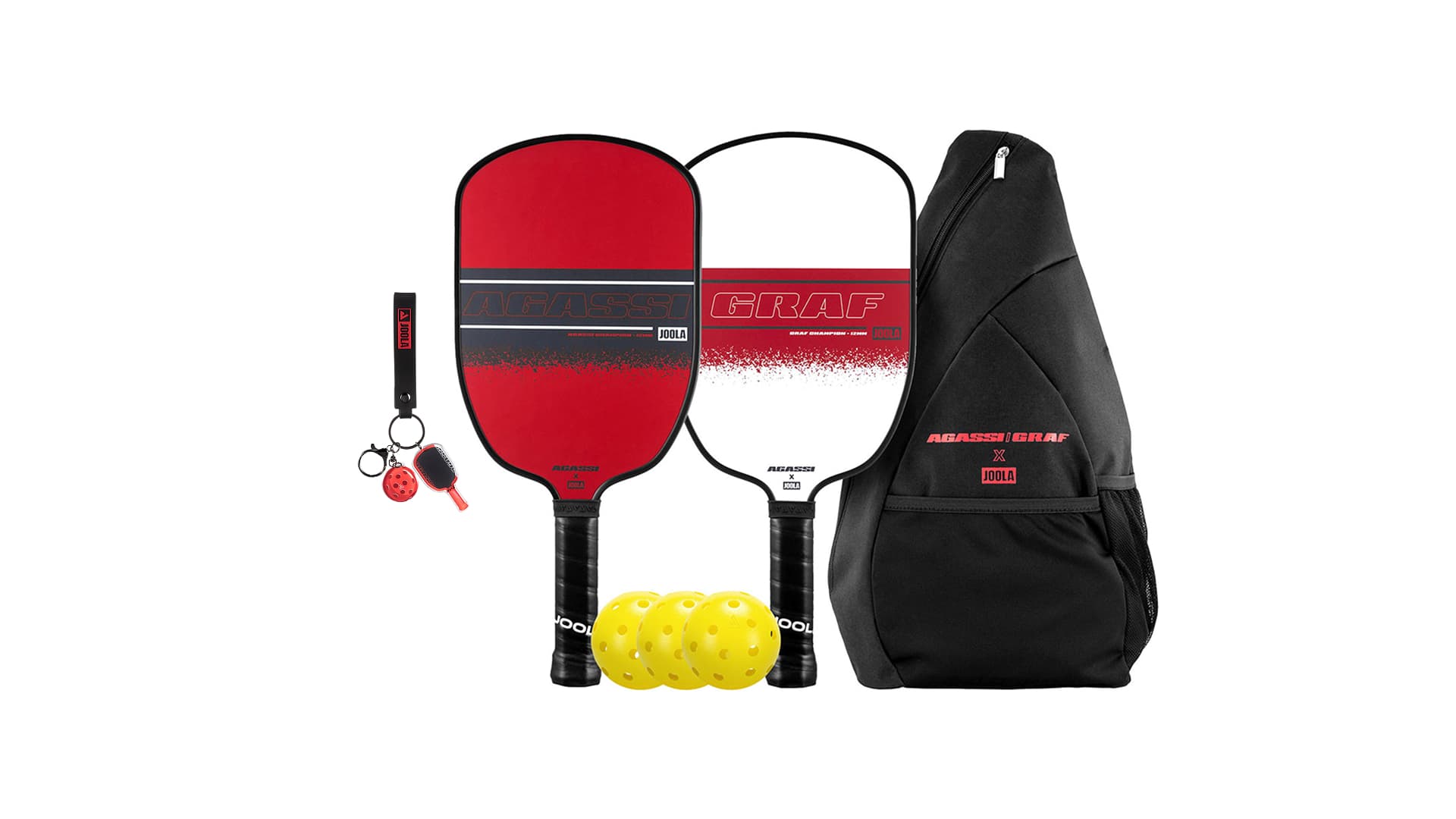 Robinson - Verschiedene Pickleball Paddle Sets von Agassi und Graf