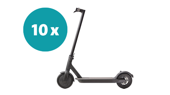 R+V Versicherung - 10 XIAOMI E-Scooter 5 im Wert von 399 EUR