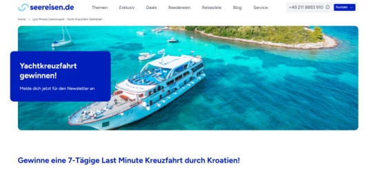 Seereisen.de: Gewinne eine 7-Tägige Last Minute Kreuzfahrt durch Kroatien