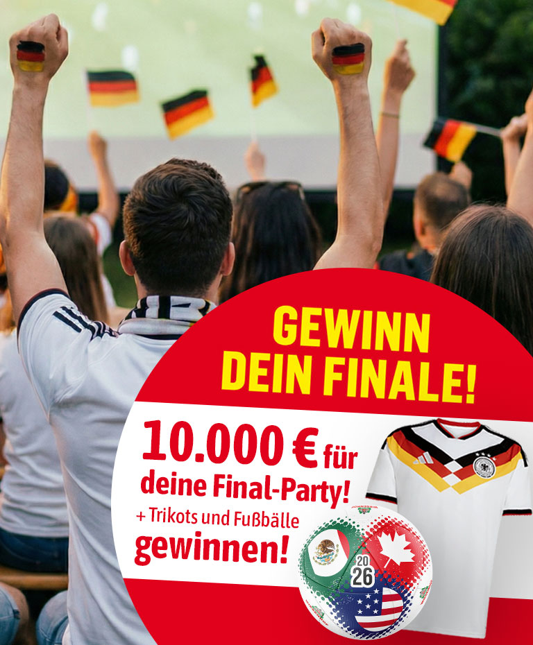 Wiesenhof - 10.000 € für eine Party, DFB-Heimtrikots, Wiesenhof-Fußbälle