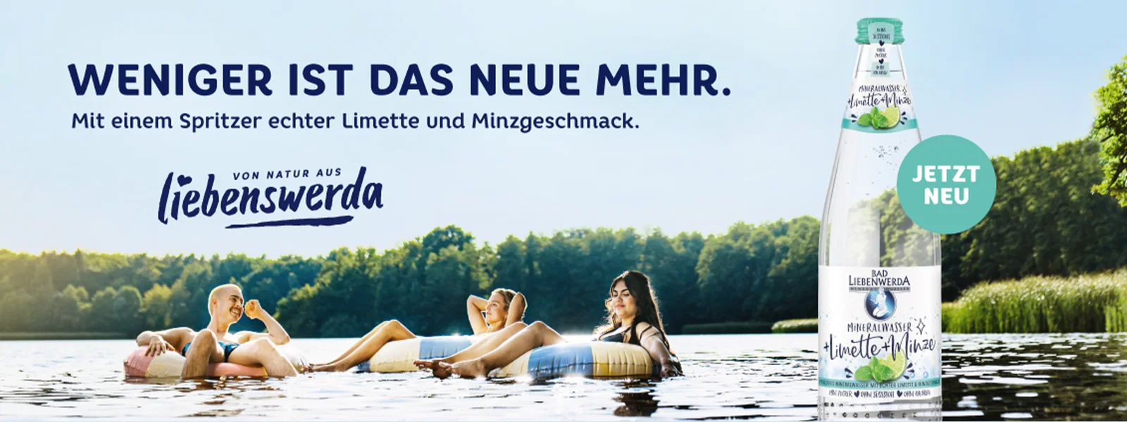 94,3 RS2 - 7x je je 5 Kisten „Bad Liebenwerda Mineralwasser+ Limette Minze“ mit Anlieferung - für Firmen in Berlin/Brandenburg