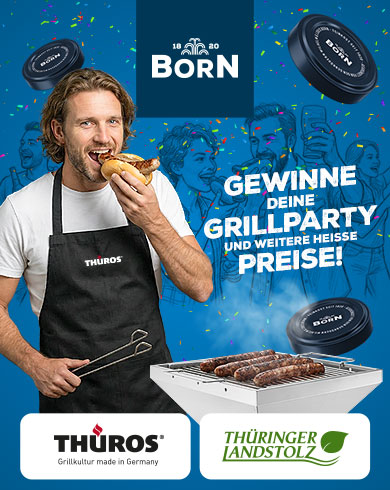 BORN Senf & Feinkost - HAUPTGEWINN: 1 x Grillparty im Wert von ca. 3.000 und weitere tolle Pre