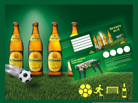 Brauerei Wittmann - 1 von 10 Wittmann Tischkickern im Fußball-Design