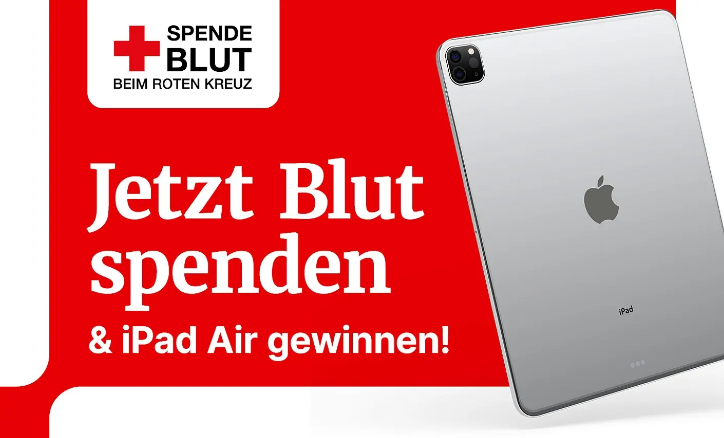 DRK-Blutspendedienst - 10x1 iPad Air mit persönlicher Gravur