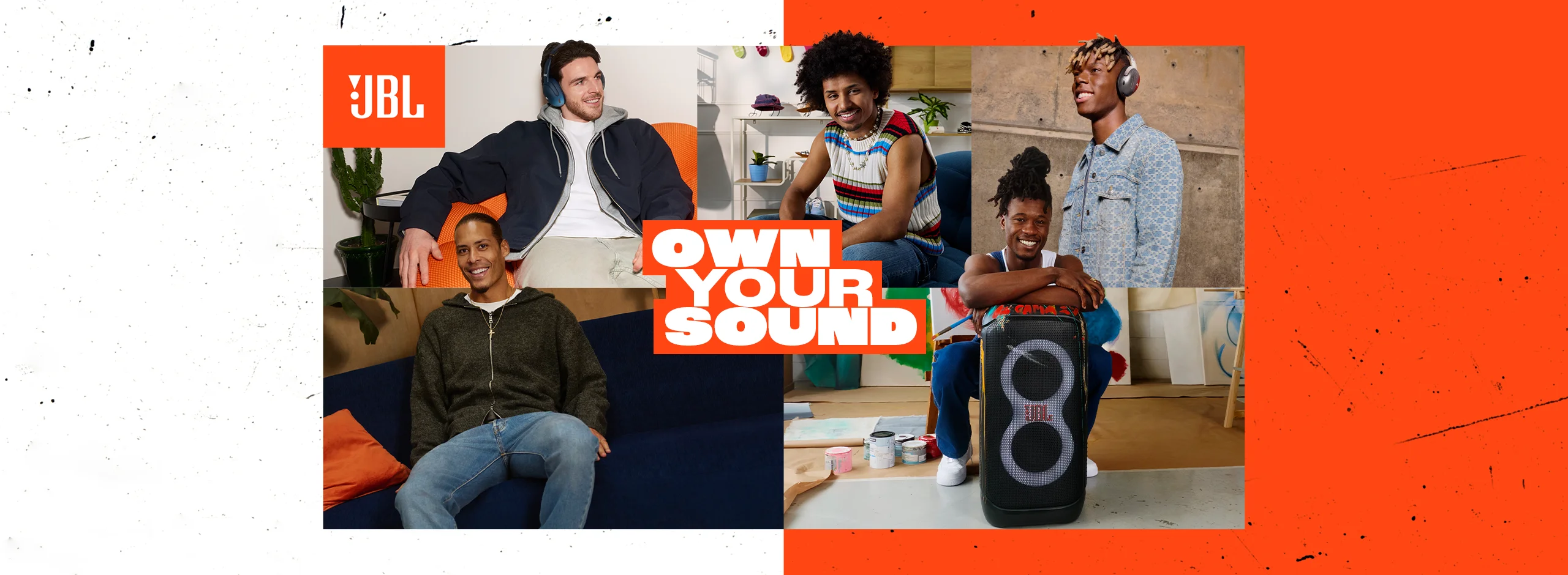 Eine maßgefertigte JBL PartyBox 520, entworfen für Virgil van Dijk Eine maßgefertigte JBL PartyBox 520, entworfen für Eduardo Camavinga Eine maßgefertigte JBL PartyBox 520, entworfen für Karim Adeyemi Eine maßgefertigte JBL PartyBox 520