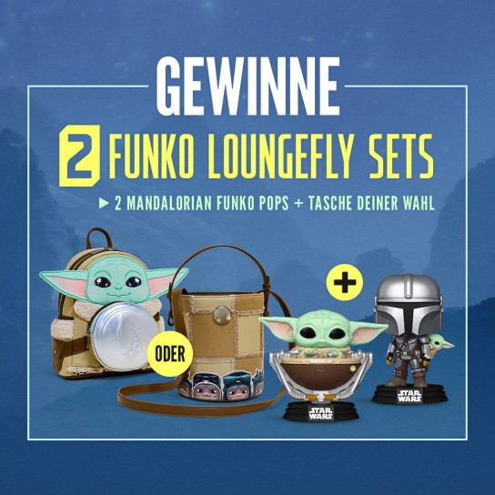 ELBENWALD - 2x1 galaktisches Star Wars Funko Loungefly-Set zum Kinostart von The Mandalorian and Grogu