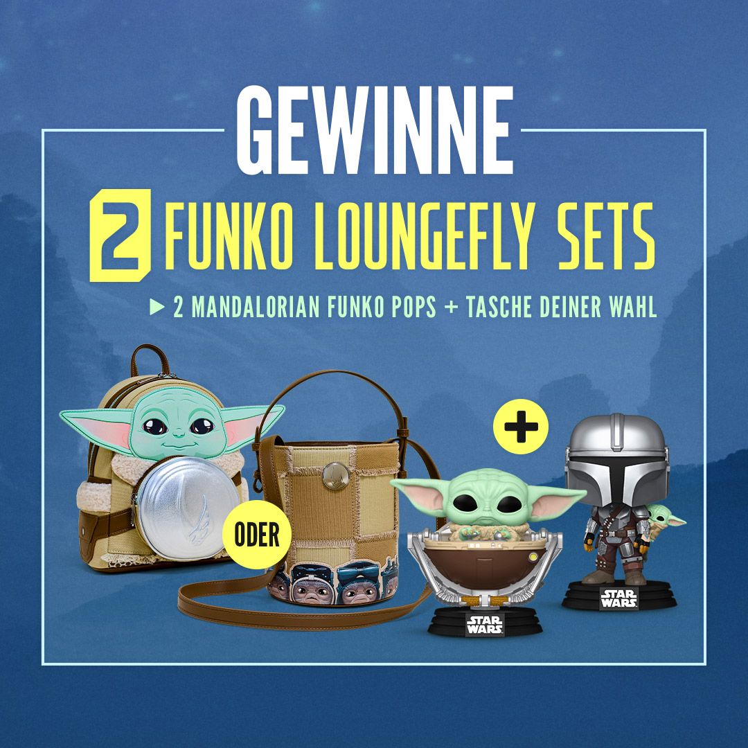 ELBENWALD - 2x1 galaktisches Star Wars Funko Loungefly-Set zum Kinostart von The Mandalorian and Grogu