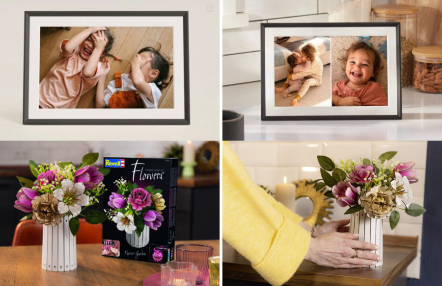 Familysurf: Gewinne einen Digitalen Bilderrahmen oder ein Revell Blumen-Set