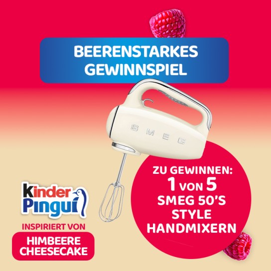 Ferrero - 1 von 5 Smeg Creme 50's Style Handmixer HMF01CREU