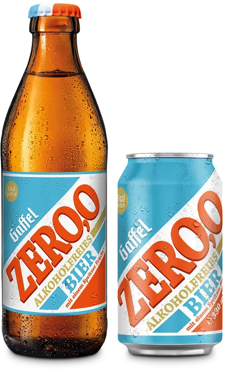Gaffel - 111x Gaffel ZERO, O SIXPACK mit 2 Gläsern