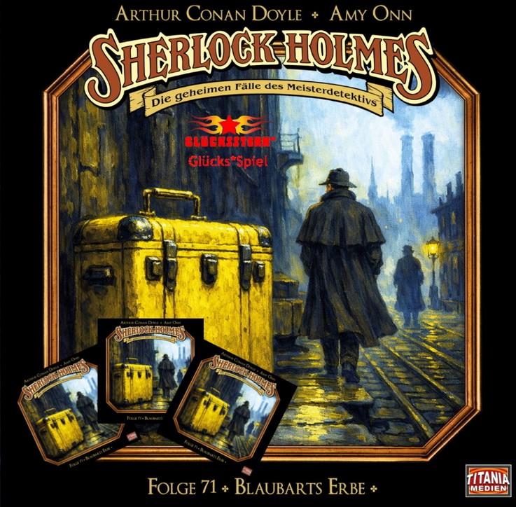 Glücksstern PR - 3x 1 Hörspiel "Sherlock Holmes – Die Geheimen Fälle Des Meisterdetektivs, Folge 71: Blaubarts Erbe"