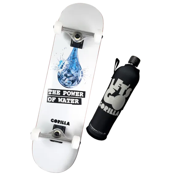 GORILLA - 5 limitierte Special-Edition-Skateboard-Sets im freshen "THE POWER OF WATER"-Design