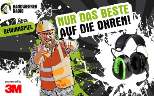 Handwerker Radio - Premium-Gehörschutz mit Bluetooth-Funktion 3M™ PELTOR™ WS™ ALERT™ XPV
