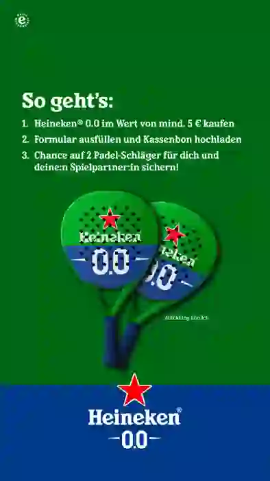 Heineken - 2 von 168 Padelschlägern, designed by Heineken®  (Produktkauf)