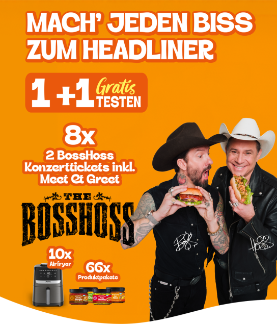 Hengstenberg - 10x Airfryer von Tefal; 66x Hengstenberg Produktpaket, 8x 2 Konzerttickets für The BossHoss (inkl. Meet & Greet)