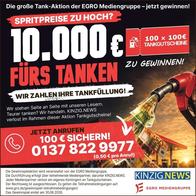 Kinzig.News - 100-€-Tankgutschein für nicht benannten Tankstellenkonzern