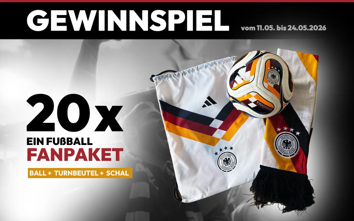 LOTTO Schleswig-Holstein - 1 von 20 Fußball-Fanpaketen mit Ball, Turnbeutel und Schal - Wohnsitz Schleswig-Holstein