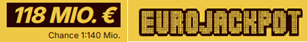 Lotto24: 118 Mio. € im Jackpot - 2 Felder für 0,20 € statt 5,20 €