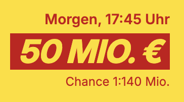 Lotto24: 50 Millionen im Jackpot bei 6aus49 - 3 Felder für 0,10 € statt 4,70 €