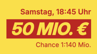 Lotto24: 50 Millionen im Jackpot bei 6aus49 - 3 Felder für 0,10 € statt 4,70 €