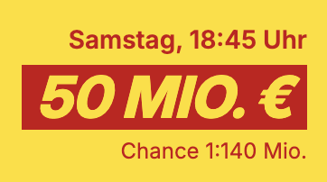 Lotto24: 50 Millionen im Jackpot bei 6aus49 - 3 Felder für 0,10 € statt 4,70 €