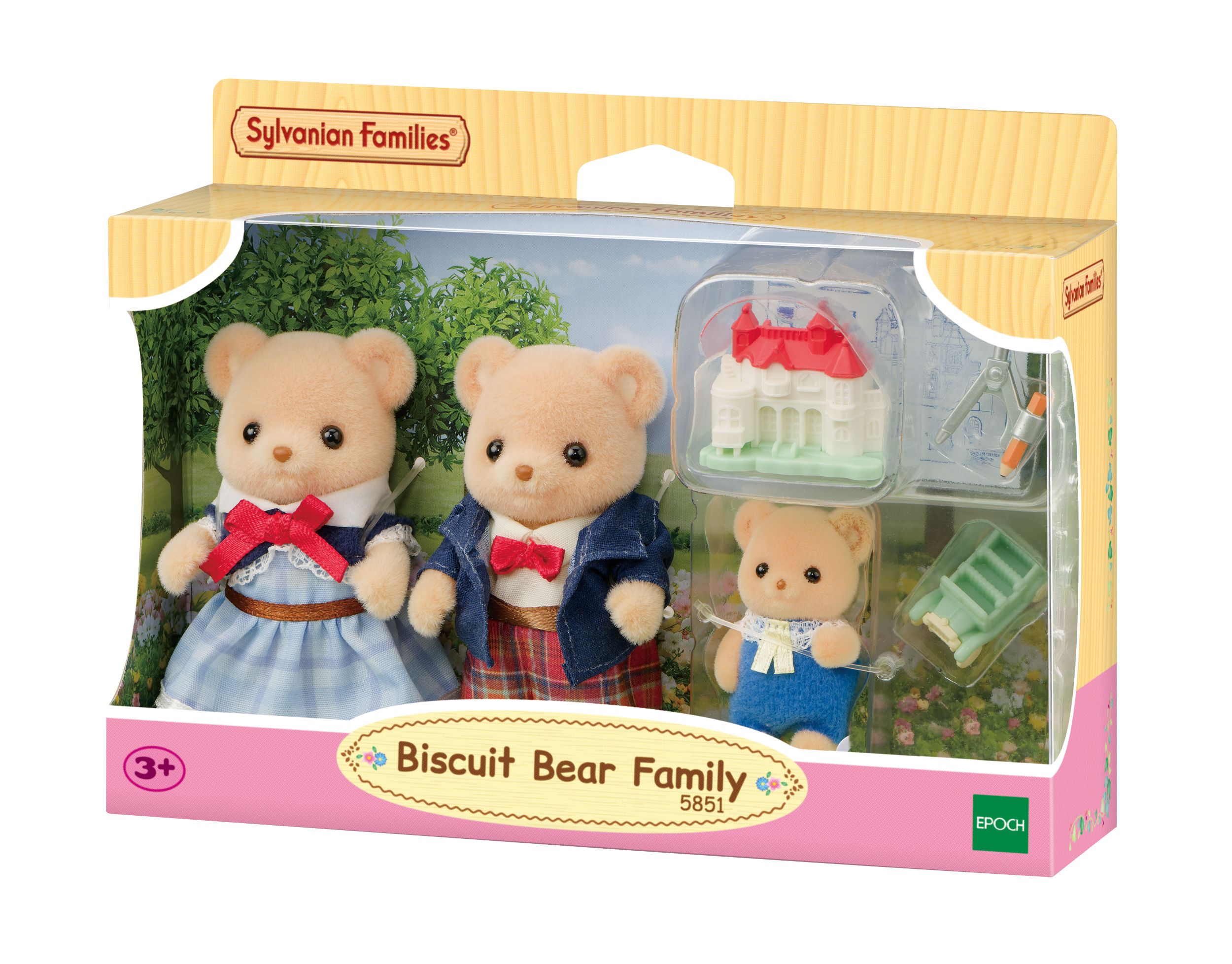 mainkind - 3x1 „Sylvanian Families Biscuit Bären Spielsets“ für Kinder ab 3 Jahren