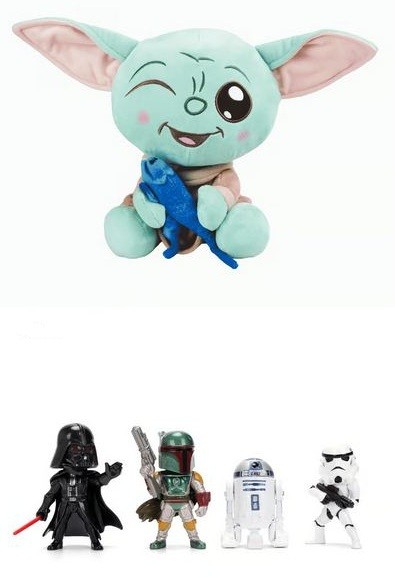 Mitteldeutsche Zeitung - 1 x Star-Wars-Fan-Paket (Plüschfigur von Simba + Metallfiguren von Jada Toys) | 1 x Star-Wars-Fan-Paket 2 (Schlüsselanhänger von Loungefly + Plüschfigur von Mattel + Spiel von Asmodee)